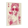 thumbnail image 1 of Kdxio Ace Of Diamonds Lady Pattern Canvas Wall Art 12x16 Inches - Waterproof HD Print Solid Wood Frame for Living Room & Bathroom,Vertical, 1 of 8