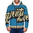 thumbnail image 1 of Kdxio Adventure Awaits Print Men Hoodies Casual Hoodies for Men with Zip Pockets Full Zip Long Sleeve Sweatshirt Sports Hooded Jacket-Small, 1 of 5