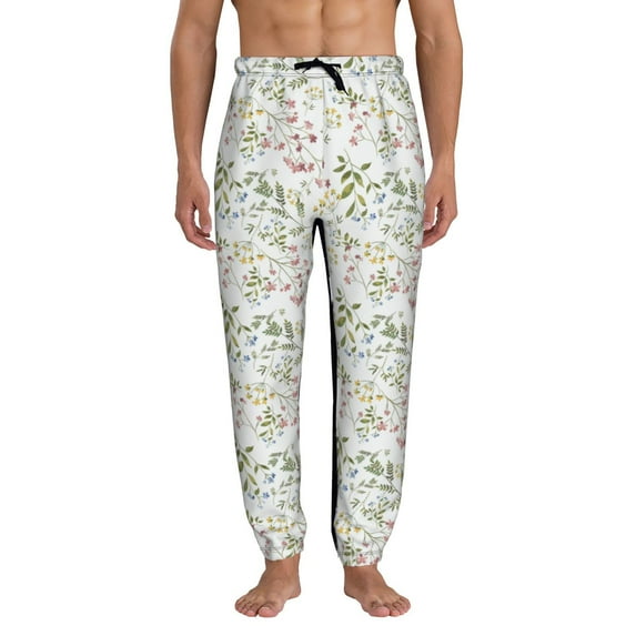 Kdxio Aerial Flora Pattern Joggers,Sweatpants for Men with Pockets-3X-Large