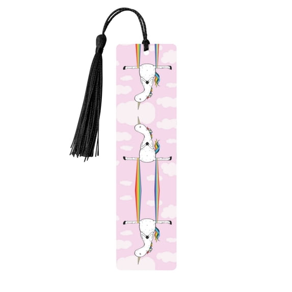 Kdxio Aerial Yoga for Unicorn Print Metal Tassel Bookmarks,Perfect Gift for Art Lovers and Bookworms Metal Bookmarks for Women