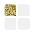 thumbnail image 1 of Kdxio African Funny Coasters,4 Pcs Leather Coasters,Housewarming Gifts,Protect Furniture From Water Marks Scratch And Damage, 1 of 1