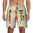 thumbnail image 1 of Kdxio African Women In Traditional Clothes Print Men'S Swim Trunks With Compression Liner 7 Inch Inseam Quick Dry Swim Shorts, 1 of 7