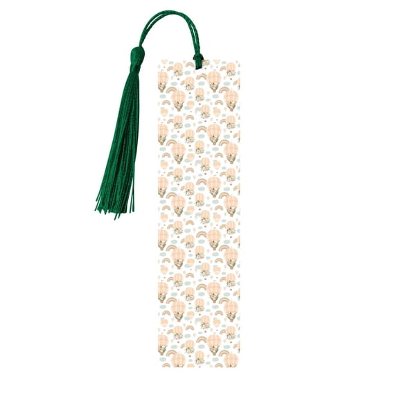 Kdxio Air Balloon and Flower Print Metal Tassel Bookmarks,Perfect Gift for Art Lovers and Bookworms Metal Bookmarks for Women