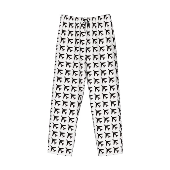 Kdxio Airplane Print Men's Sleep Pajama Pant Lounge Pants with Pockets