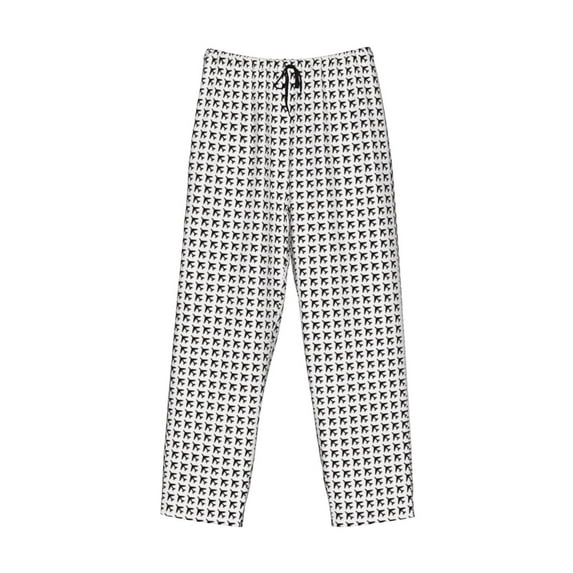 Kdxio Airplane Print Men's Sleep Pajama Pant Lounge Pants with Pockets