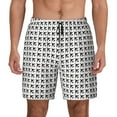 thumbnail image 1 of Kdxio Airplane Print Men's Swim Trunks with Compression Liner 7 Inch Inseam Quick Dry Swim Shorts, 1 of 7