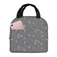 thumbnail image 1 of Kdxio Airplane Routes Around The World Print Insulated Lunch Bag,Reusable Tote Lunch Box for Women Men,Leakproof Cooler Lunch Bags for Work Office Travel Picnic, 1 of 6