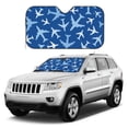 thumbnail image 1 of Kdxio Airplanes in the Sky Print Windshield Sun Shade, Foldable Sun Blocker for Car,Truck,SUV Automotive Interior Sun Protection,Reflective Shade for Front Windshield(Medium), 1 of 7