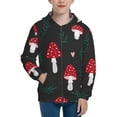 thumbnail image 1 of Kdxio Amanita Mushroom Pattern Kids Boys Girls Zip Up Hoodie 3D Printed Hooded Sweatshirt Hoody Coat with Pocket 7-12 Y-Medium, 1 of 6