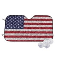 thumbnail image 1 of Kdxio America Flag Glitter Print Windshield Sun Shade,UV Rays and Sun Heat Protection,Sunshade for Car Windshield,Car Shade Front Windshield - Medium, 1 of 5