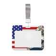 thumbnail image 1 of Kdxio American Astronaut Runs Forward Card Badge Holder Work Badge Sleeve for Office, School, Factory, ID Credit Cards, Driver Licenses and Passes, 1 of 7