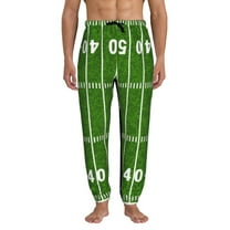 Kdxio American Football Field2 Pattern Joggers,Sweatpants for Men with Pockets-Small