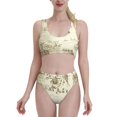 thumbnail image 1 of Kdxio American Monuments for Womens High Waisted Bikini Top Sports Style Two Piece Bathing Suits, 1 of 5