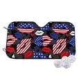 thumbnail image 1 of Kdxio American With Lips Print Windshield Sun Shade,UV Rays and Sun Heat Protection,Sunshade for Car Windshield,Car Shade Front Windshield - Medium, 1 of 5