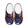 thumbnail image 1 of Kdxio American With Lips Women's Men's Slippers Plush Slip-On House Slipper for Winter Indoor Soft Cushion Non-slip Fluffy Slides Slippers-35/36, 1 of 7