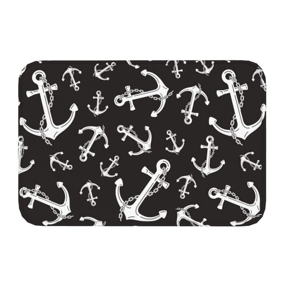 Kdxio Anchor,16" x 24", Non-Slip Front Door Mats,Outdoor Welcome Mat Washable