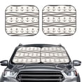 thumbnail image 1 of Kdxio Anchors And Ropes Print 2-Piece Sun Shade Front Windshield - Foldable Car Front Window Sunshades For Most Sedans Suv Truck, 1 of 6