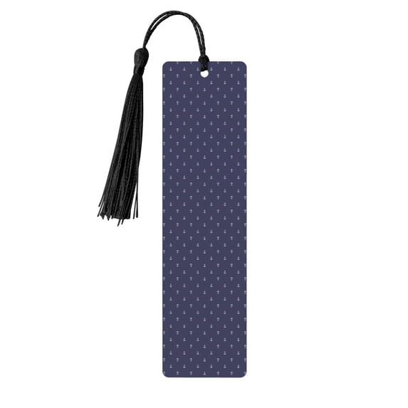 Kdxio Anchors Heart Blue Print Metal Tassel Bookmarks,Perfect Gift for Art Lovers and Bookworms Metal Bookmarks for Women