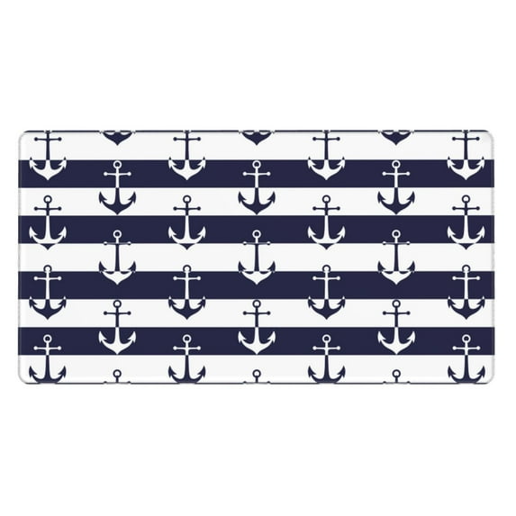 Kdxio Anchors Print Large Gaming Mouse Pad,Non-Slip Base,Water Resist Keyboard Pad for Gamer,Office & Home,29.5 x 15.8 in