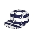 thumbnail image 1 of Kdxio Anchors Print Snapback Hat for Men Women,Adjustable Baseball Cap, 1 of 7