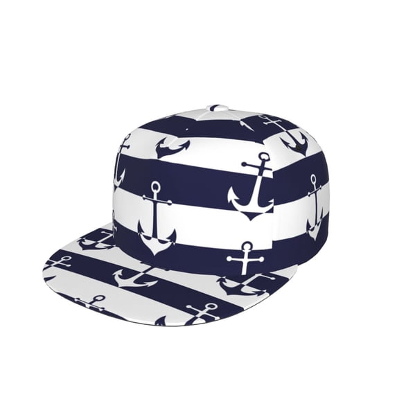 Kdxio Anchors Print Snapback Hat for Men Women,Adjustable Baseball Cap