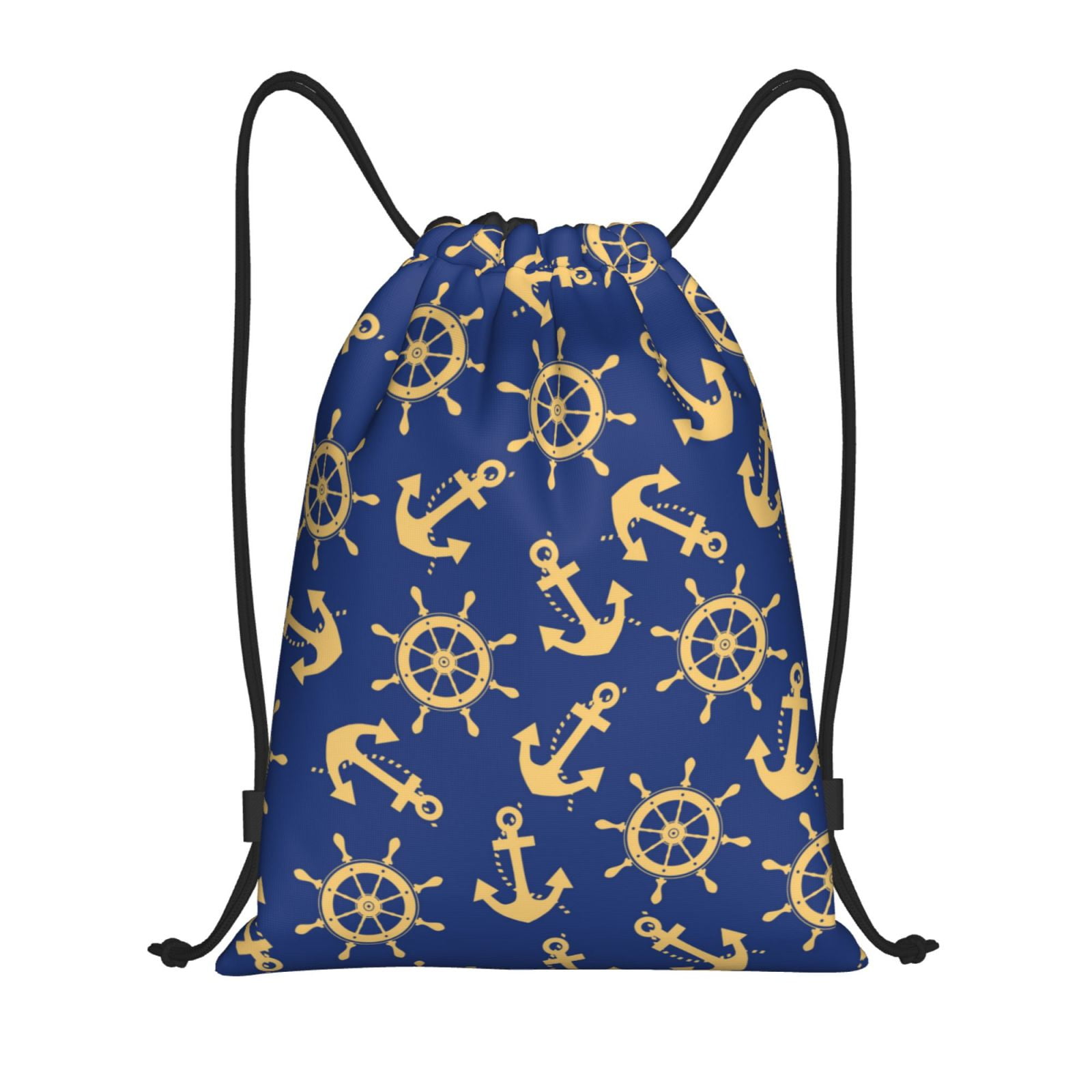 Kdxio Anchors and Nautical Print Drawstring Backpack Bag,Waterproof