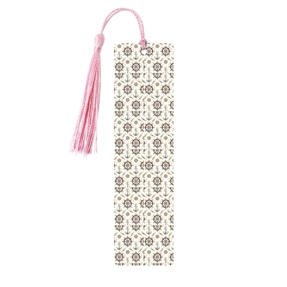 Kdxio Anchors with Rope Print Metal Tassel Bookmarks,Perfect Gift for Art Lovers and Bookworms Metal Bookmarks for Women