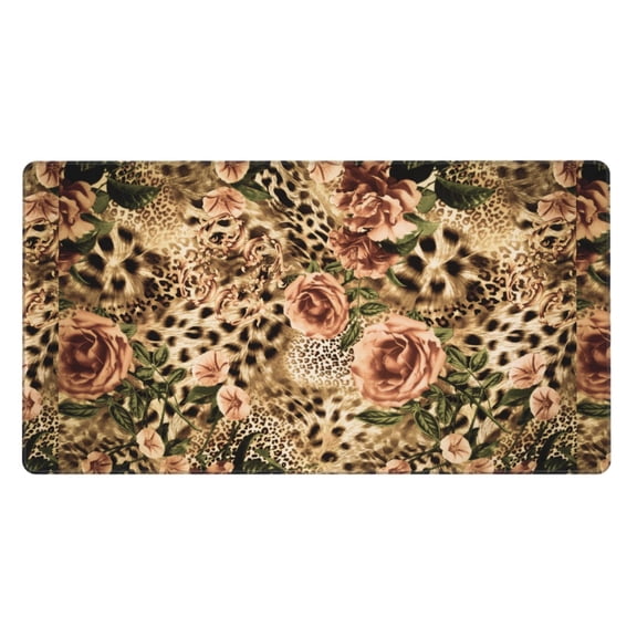 Kdxio Animal Leopard Print Large Gaming Mouse Pad,Non-Slip Base,Water Resist Keyboard Pad for Gamer,Office & Home,29.5 x 15.8 in