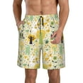 thumbnail image 1 of Kdxio Animal Tree Pattern Mens Casual Shorts - Drawstring Summer Beach Sports Shorts for Men, 1 of 9