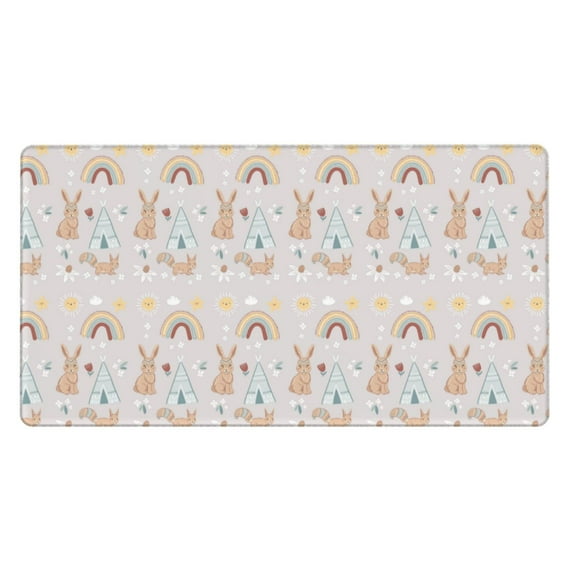 Kdxio Animals In Tribe Print Large Gaming Mouse Pad,Non-Slip Base,Water Resist Keyboard Pad for Gamer,Office & Home,29.5 x 15.8 in