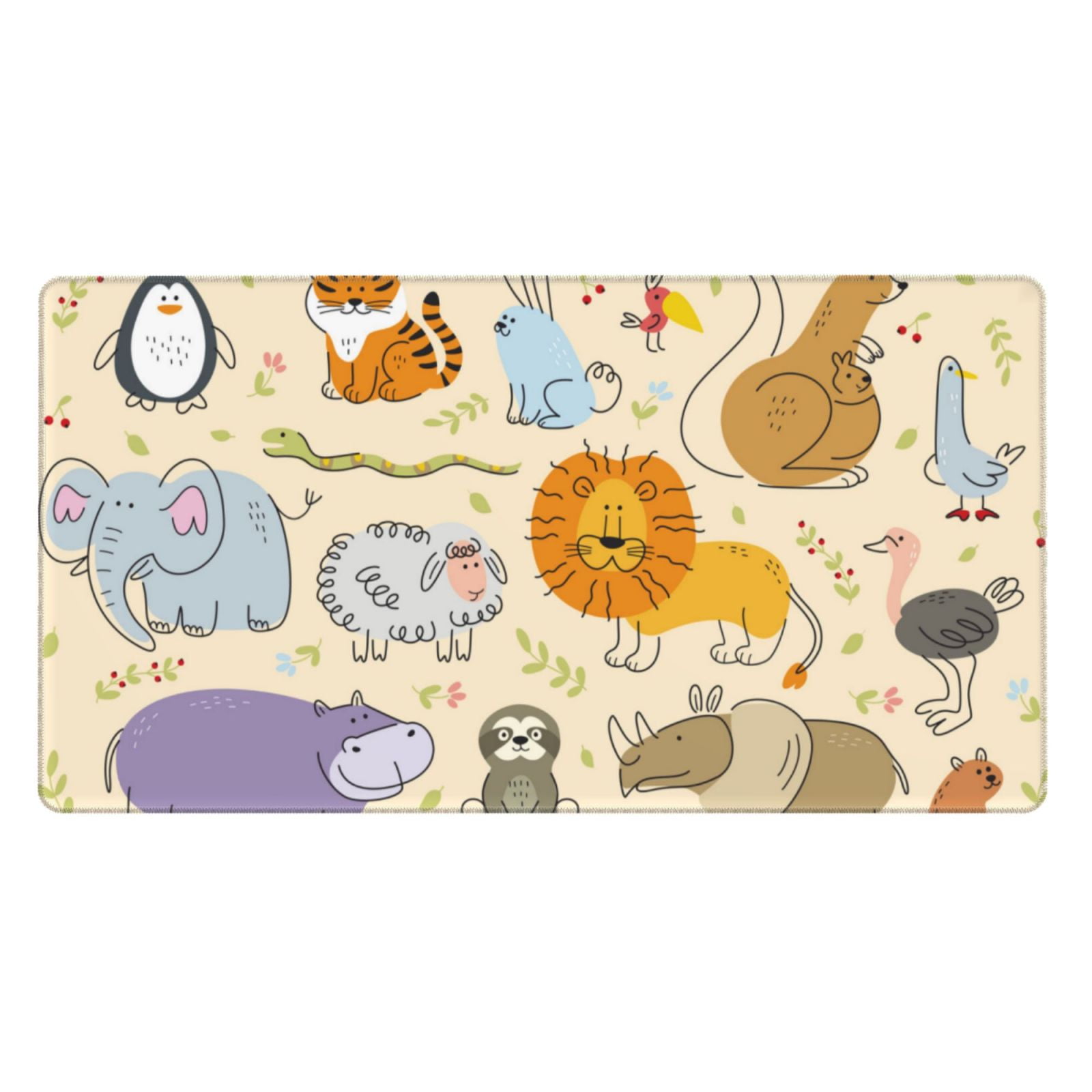 Kdxio Animals Print Large Gaming Mouse Pad,Non-Slip Base,Water Resist Keyboard Pad for Gamer,Office & Home,29.5 x 15.8 in