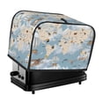 thumbnail image 1 of Kdxio Animals Travel World Map Print Toaster Cover Bread Machine Cover Fits for Most Standard 2 Slice Toasters,Keep Toaster Free From Dust And Fingerprint Oven Dustproof Cover, 1 of 1