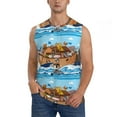 thumbnail image 1 of Kdxio Animals on Noah's Ark Floating for Men's Muscle T-shirt,Sleeveless for Workout Running Athletic Gym Lounge Casual, 1 of 7