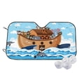 thumbnail image 1 of Kdxio Animals on Noah's Ark Print Windshield Sun Shade,UV Rays and Sun Heat Protection,Sunshade for Car Windshield,Car Shade Front Windshield - Small, 1 of 6