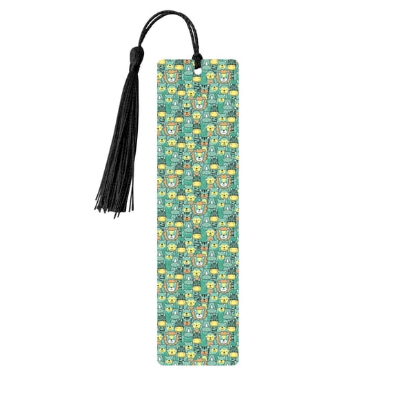 Kdxio Animals with Leaf Print Metal Tassel Bookmarks,Perfect Gift for Art Lovers and Bookworms Metal Bookmarks for Women