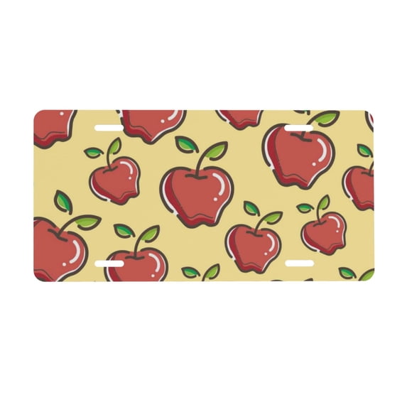 Kdxio Apple License Plate Car Front License Plate Car Decoration Car Accessories Front Tag Plate Standard Size