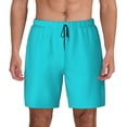 thumbnail image 1 of Kdxio Aqua Print Men'S Swim Trunks With Compression Liner 7 Inch Inseam Quick Dry Swim Shorts, 1 of 7