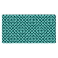 thumbnail image 1 of Kdxio Aquamarine Glitter Print Large Gaming Mouse Pad,Non-Slip Base,Water Resist Keyboard Pad for Gamer,Office & Home,29.5 x 15.8 in, 1 of 9