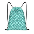 thumbnail image 1 of Kdxio Aquamarine Glitter1 Print Drawstring Backpack Bag,Waterproof Draw String Back Sack, Gym Drawstring Bags Swim Bag For Unisex, 1 of 9