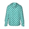 thumbnail image 1 of Kdxio Aquamarine Glitter1 Print Women Men Sun Protection UPF 50+ Jackets Zip Up Long Sleeve Hoodie Hiking Lightweight with Pockets, 1 of 7