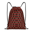thumbnail image 1 of Kdxio Argyle Plaid Print Drawstring Backpack Bag,Waterproof Draw String Back Sack, Gym Drawstring Bags Swim Bag For Unisex, 1 of 5
