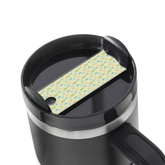 Kdxio Armadillo Floral Name Plate Compatible Stanley Cups Name Tag Acrylic Nameplate Tumbler Lid Topper for Cup Accessories