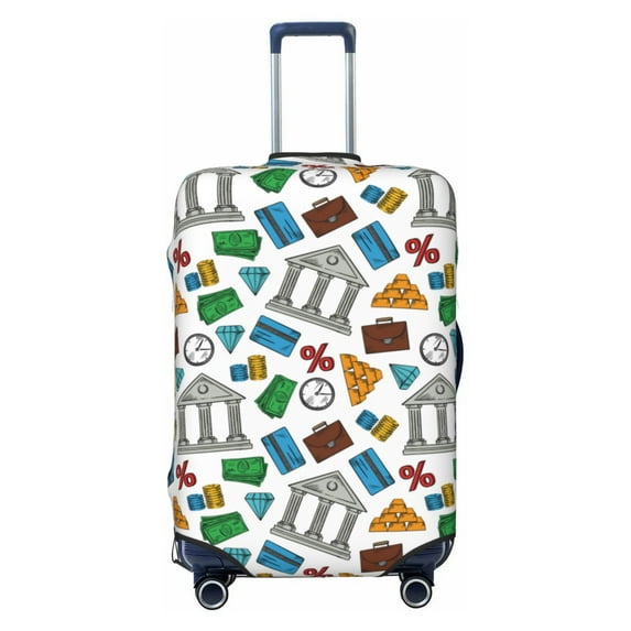 Kdxio Art Of Livings Pattern Luggage Cover for Travel,Elastic and Durable,Fits 18-32 Inch,-No luggage included