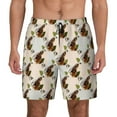 Kdxio Art cute koala Print Men's Swim Trunks with Compression Liner 7