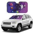 thumbnail image 1 of Kdxio Astronaut on Mission in Outer Space Print Windshield Sun Shade, Foldable Sun Blocker for Car,Truck,SUV Automotive Interior Sun Protection,Reflective Shade for Front Windshield(Small), 1 of 7