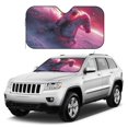 thumbnail image 1 of Kdxio Astronaut Riding Fiery Horse Print Windshield Sun Shade, Foldable Sun Blocker for Car,Truck,SUV Automotive Interior Sun Protection,Reflective Shade for Front Windshield(Medium), 1 of 6