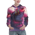 thumbnail image 1 of Kdxio Astronaut Riding Fiery Horse Print Womens Oversized Hoodies Sweatshirts Hooded Pullover Tops Sweaters Casual-Medium, 1 of 7