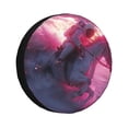 thumbnail image 1 of Kdxio Astronaut Riding Fiery Horse for Tire Cover Wheel Protectors Tyre Covers Weatherproof Wheel Covers Universal Fit for Trailer Rv SUV Truck Camper Travel Trailers 15 inch, 1 of 5