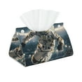 thumbnail image 1 of Kdxio Astronaut Soccer Field Print Tissue Box Cover,Modern PU Leather Rectangular Tissue Box Holder for Bathroom Living Room Bedroom Office Desk Car Home, 1 of 6