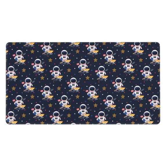 Kdxio Astronaut Surfing Print Large Gaming Mouse Pad,Non-Slip Base,Water Resist Keyboard Pad for Gamer,Office & Home,29.5 x 15.8 in